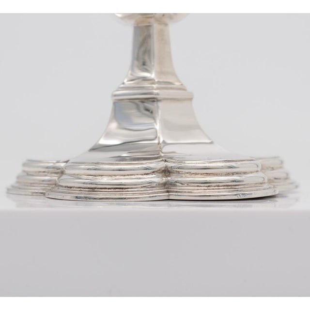 1910s Edward VII Sterling Silver Chalice by John Faucherre, London, 1916 For Sale - Image 5 of 10