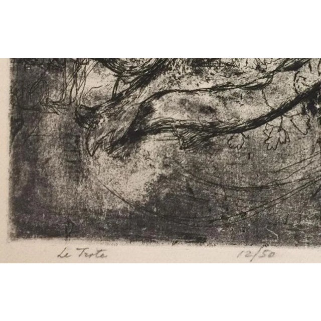 Image dimensions: 27 x 32.7 cm. Le Trote (''The Trouts'') is original artwork realized by the Italian artist, poet and...