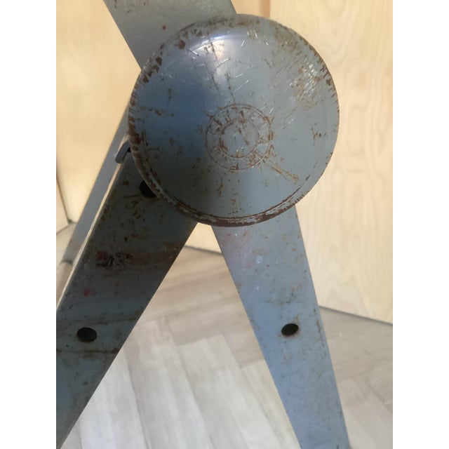 Gray Drawing Table Desk by Friso Kramer for Ahrend the Cirkel, 1960 For Sale - Image 8 of 9
