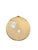 Glass Vintage Hollywood Regency Round Gold Ribbon Crest Wall Mirror 19.5 Inches For Sale - Image 7 of 8