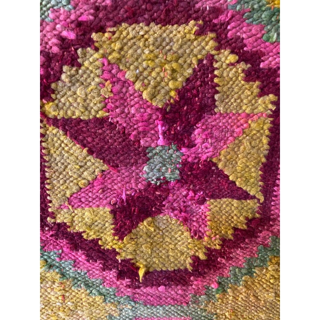 Early-Mid 20th Century Vintage Peruvian Andean Floral Folk Art Textile (74" X 63") For Sale - Image 16 of 18