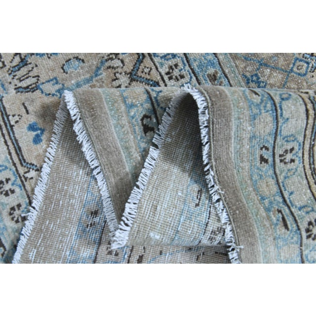 1970s Vintage Persian Handmade Wool Cotton Light Brown Area Rug For Sale - Image 11 of 11