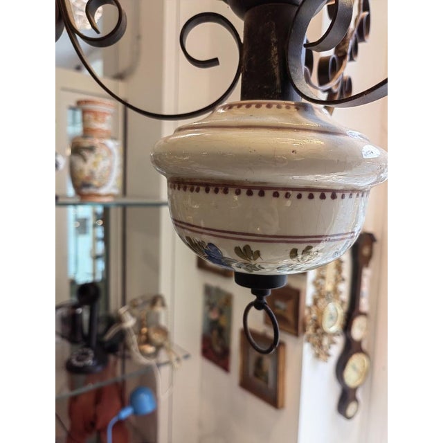 Vintage Italian Glass Chandelier in Pigna, 1970s For Sale - Image 8 of 18