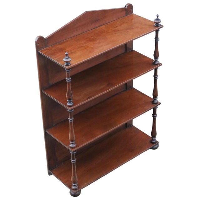 Antique Victorian Mahogany Floor or Wall Shelves, 1870 For Sale - Image 6 of 11