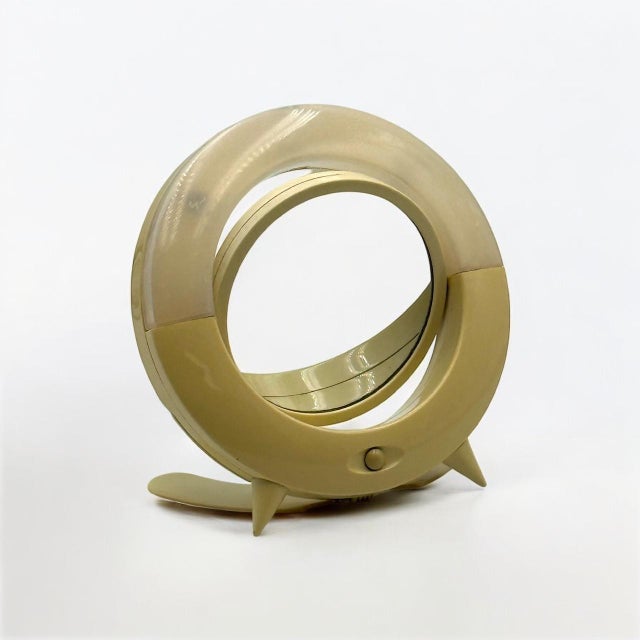 Space Age Mirror with Light in Ivory Color, 1990s For Sale - Image 11 of 11