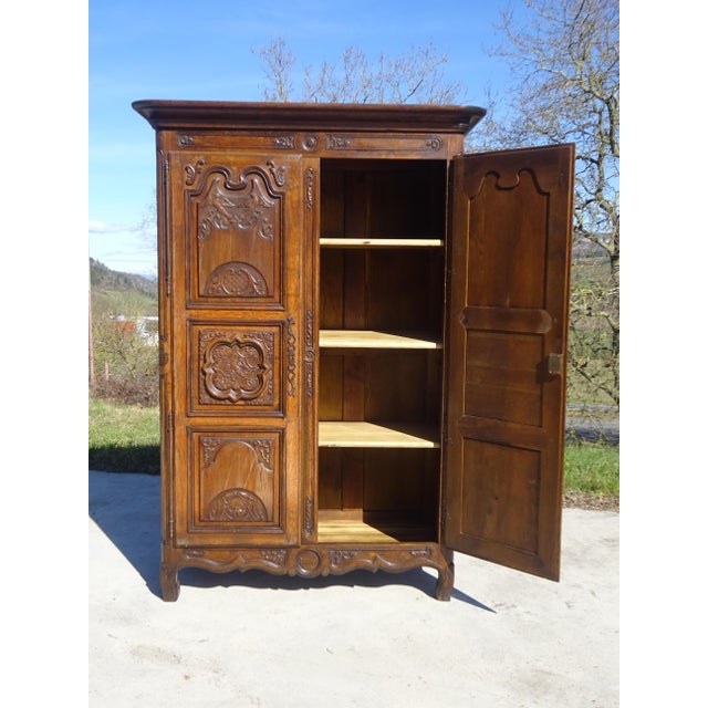 Renaissance Wardrobe in Oak, 1950s For Sale - Image 14 of 18