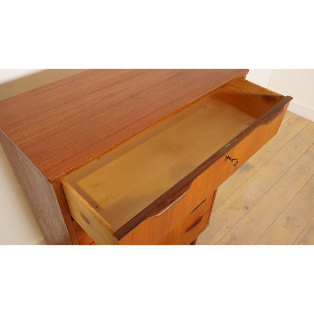 Vintage Danish Teak Chest of Drawers For Sale - Image 9 of 12