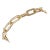 Chunky Oval 14K gold link bracelet For Sale