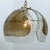 Metal Murano Pendant Lights in Amber Glass and Brass, 1970s, Set of 2 For Sale - Image 7 of 12