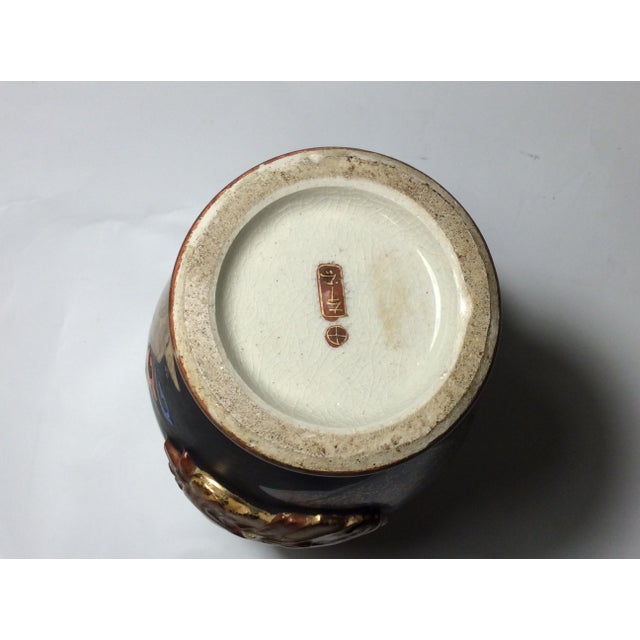 Ceramic Satsuma Vases, Late 19th Century, Set of 2 For Sale - Image 11 of 15