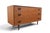 Mid-Century Modern Mid 20th Century Low Six Drawer Teak Dresser With Leather Pulls For Sale - Image 3 of 8
