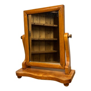 Antique English Tabletop Dressing or Shaving Mirror For Sale