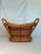 Arts & Crafts Wicker Bentwood Beaded Double Handle Basket For Sale - Image 12 of 12