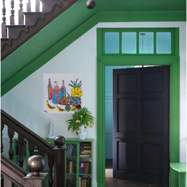 Postmodern P. L. Bradbury Postmodern Still Life Painting For Sale - Image 3 of 3