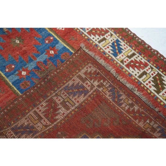 Antique Kazak Rug 4'1'' x 5'8''.