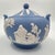 Wedgwood Vintage Wedgwood Blue Jasperware Covered Sugar Bowl or Lidded Trinket Dish For Sale - Image 4 of 11