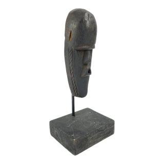 Early 20th Century Toma Wood Passport Mask Landai Guinea For Sale