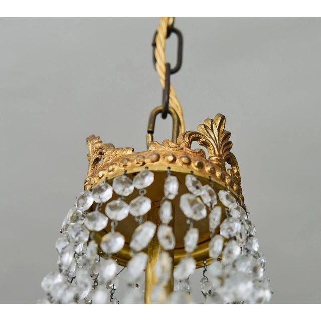 Classic Crystal Chandelier with Thirteen Bulbs For Sale - Image 10 of 10