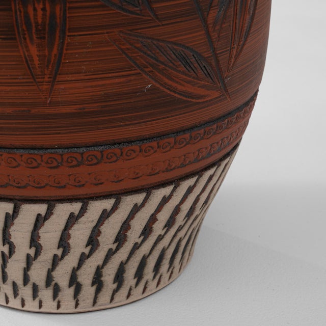 20th Century German Ceramic Jug with Floral Carvings For Sale - Image 14 of 18