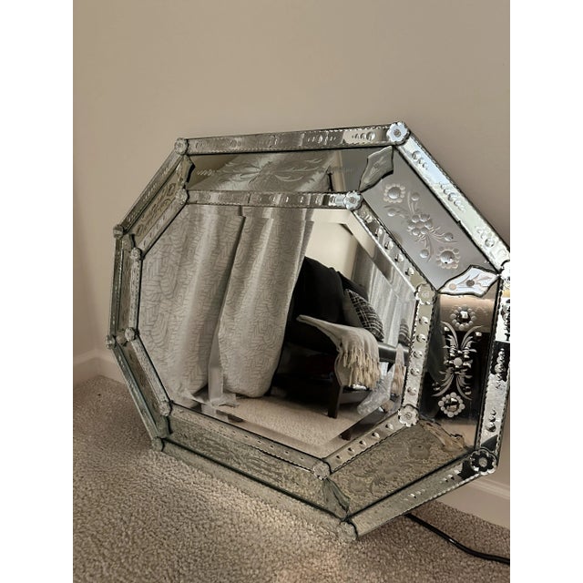 Beautiful Venetian La Barge Mirror Beautiful La Barge venetian style mirror. Can be hung vertically or horizontally. Some...