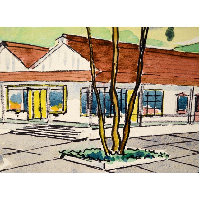 Trout Gulch Road Design Proposal, Aptos Ca - Watercolor on Heavy Cardstock by Jon Blanchette For Sale - Image 4 of 7