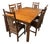 Stickley Harvey Ellis Dining Table With Inlays and Chairs For Sale