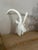 2000 - 2009 Vintage Faux Taxidermy White Goat Head Wall Mount For Sale - Image 5 of 11