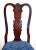 Queen Anne Set of Four Queen Anne Dining Chairs, Hand-Carved Mahogany, England For Sale - Image 3 of 9