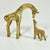 Mid-Century Boho Chic Hollywood Regency Petite Brass Giraffe With Calf Sculpture - Set of 2 For Sale - Image 6 of 10