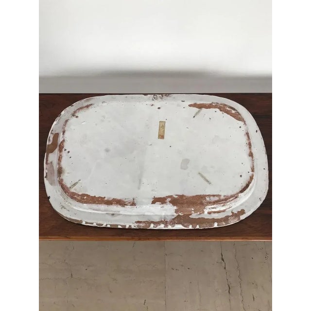 Red Italian Ceramic Dish by Giovanni De Simone, 1950s For Sale - Image 8 of 10