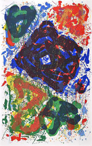 After Sam Francis LEtoile, Edition 37/50, 1990s, Lithograph