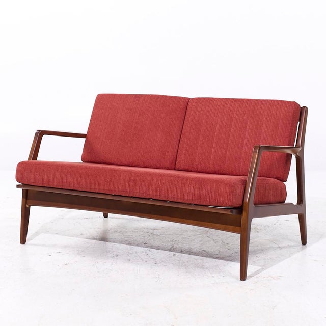 Mid-Century Modern Lawrence Peabody for Selig Mid Century Settee Sofa For Sale - Image 3 of 9