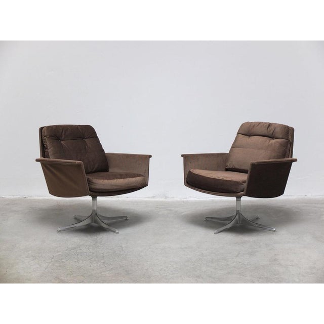 Sedia Swivel Lounge Chairs by Horst Brüning for Cor, 1972, Set of 2 For Sale - Image 3 of 18