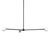 Not Yet Made - Made To Order Globe Chandelier 3, Black, 20.5in H, 3 Inch Glass Globes, by Research.Lighting, Modern, Minimal Hanging Light For Sale - Image 5 of 8