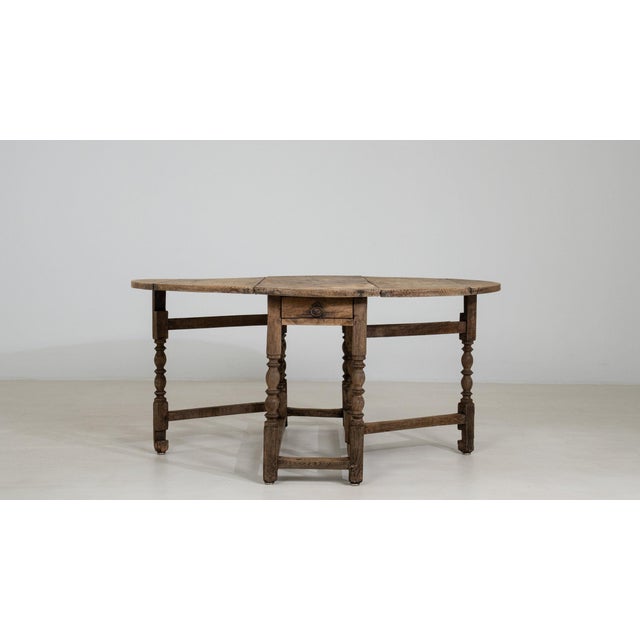 Brown 19th Century France Brown Wood Console Table For Sale - Image 8 of 10