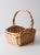 French Country Vintage Wicker Gathering Basket For Sale - Image 3 of 11