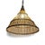 Tea Stained Hat Asian Pendant Light Small For Sale - Image 4 of 8
