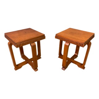 Art Deco Lamp Tables, 1925, Set of 2 For Sale