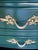 1970’s French Provincial Green Lacquered Dresser of Nine Drawers For Sale - Image 11 of 14