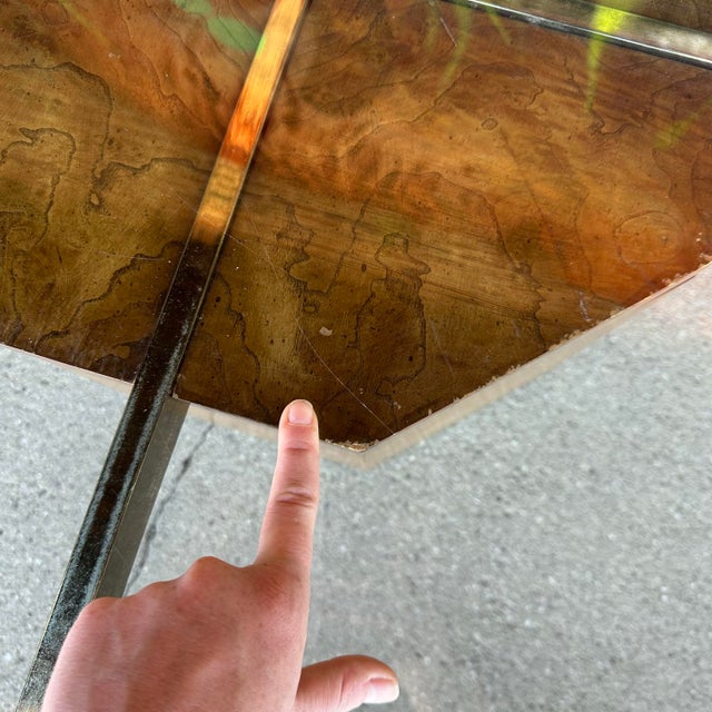 Mid 20th Century Lane Walnut Burl Octagonal Coffee Table Mid Century Modern For Sale - Image 5 of 12