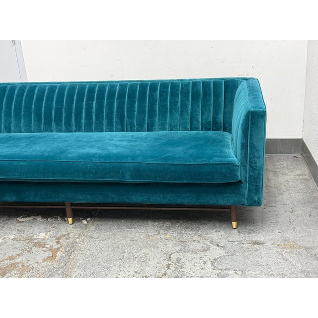 Textile Joybird Chelsea Sofa, Royal Peacock For Sale - Image 7 of 12