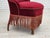 Danish Cocktail Lounge Chair in Cherry-Red Furniture Velour, 1950s For Sale - Image 4 of 17