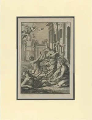 Volckamer, Illustration of Flora Turning Limace Into a Slug, 1710, Print