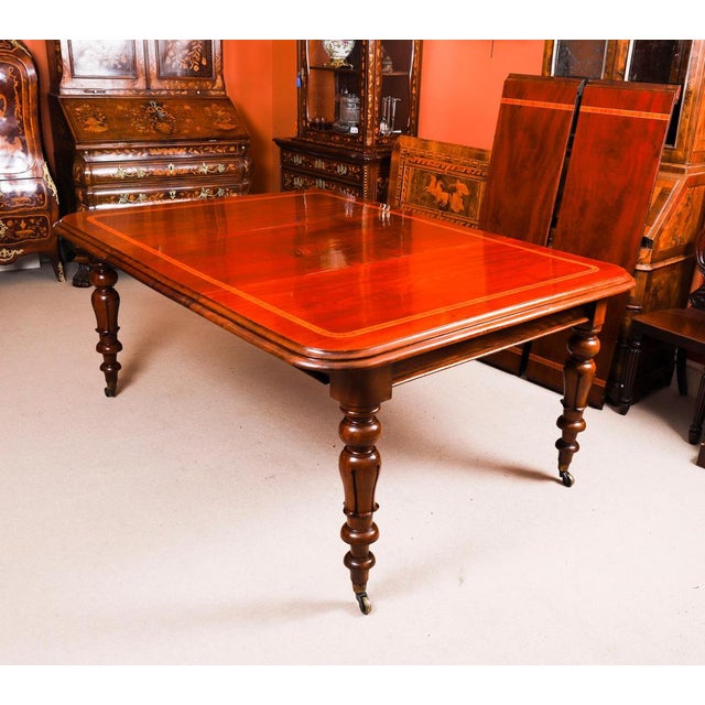Brown Antique William IV Flame Mahogany Extending Dining Table, 1800s For Sale - Image 8 of 18