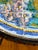 Italian Hand-Painted Ceramic Tile Top Bistro, Side Table With Wrought Iron Base, 1950s For Sale - Image 9 of 15
