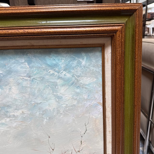 Mid 20th Century Marie Charlot Impressionist Landscape Palette Knife Oil Painting, Signed For Sale - Image 5 of 12