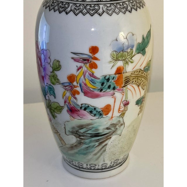 Chinoiserie Mid-Century Chinoiserie Vase For Sale - Image 3 of 11