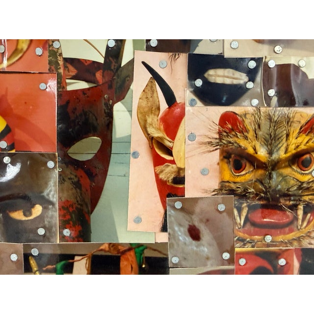 Robert Bagnasco Murray Las Mascaras Original Mixed Media, Circa 2001 For Sale - Image 10 of 12