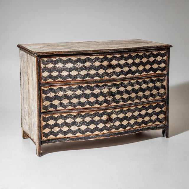 Wood Antique Baroque Chest of Drawers, 1700s For Sale - Image 7 of 7