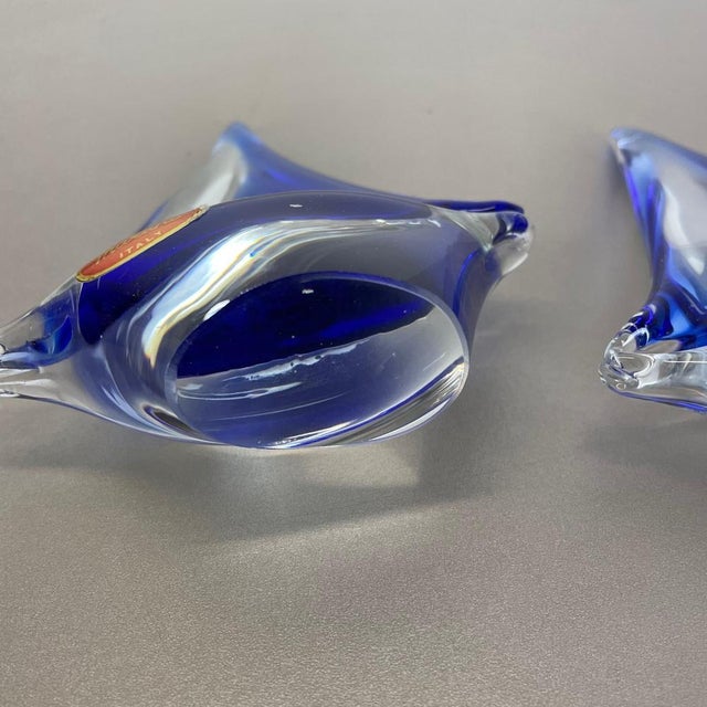 Murano Glass Sailing Boats, Italy, 1970s, Set of 2 For Sale - Image 14 of 16